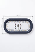 Evle Ee168-1e Mosaic Love Desenli Oval Tepsi 16x35 Cm