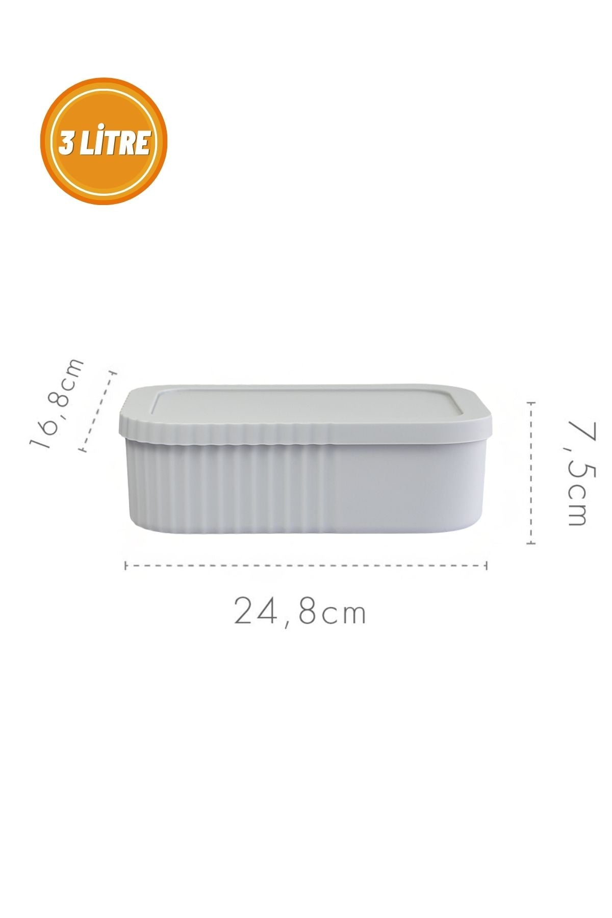 3 Litre Kapaklı Mini Organizer Kutu