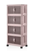 Evle Katlanabilir Modüler Dolap 4 lü 54 cm x 31,7 cm x 127 cm