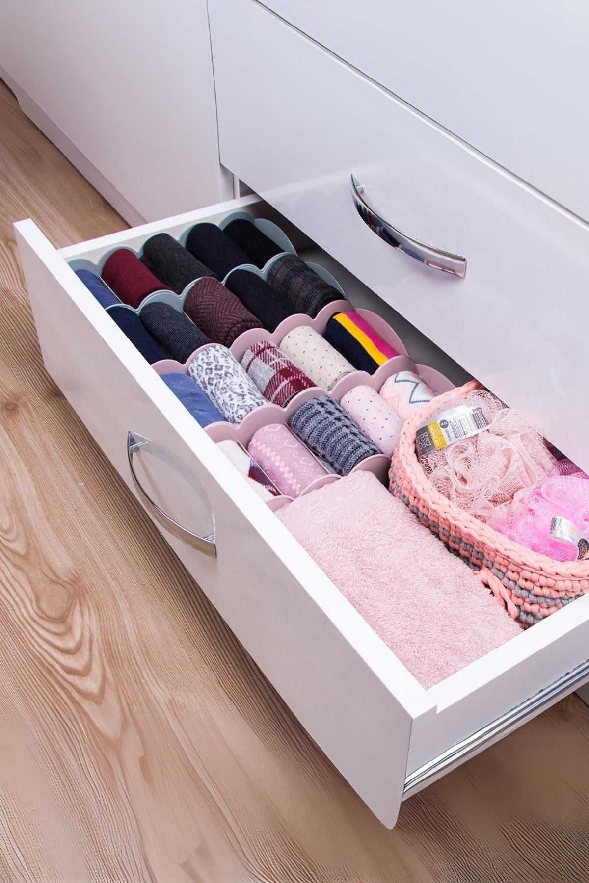 5 Bölmeli Düzenleyici, Saat, Takı, Toka, Çorap, Kravat, İç Çamaşırı Düzenleyicisi, Gri