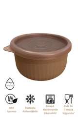 x VipAhmet Vakumlu Saklama Kabı, 0,30 lt, Toprak