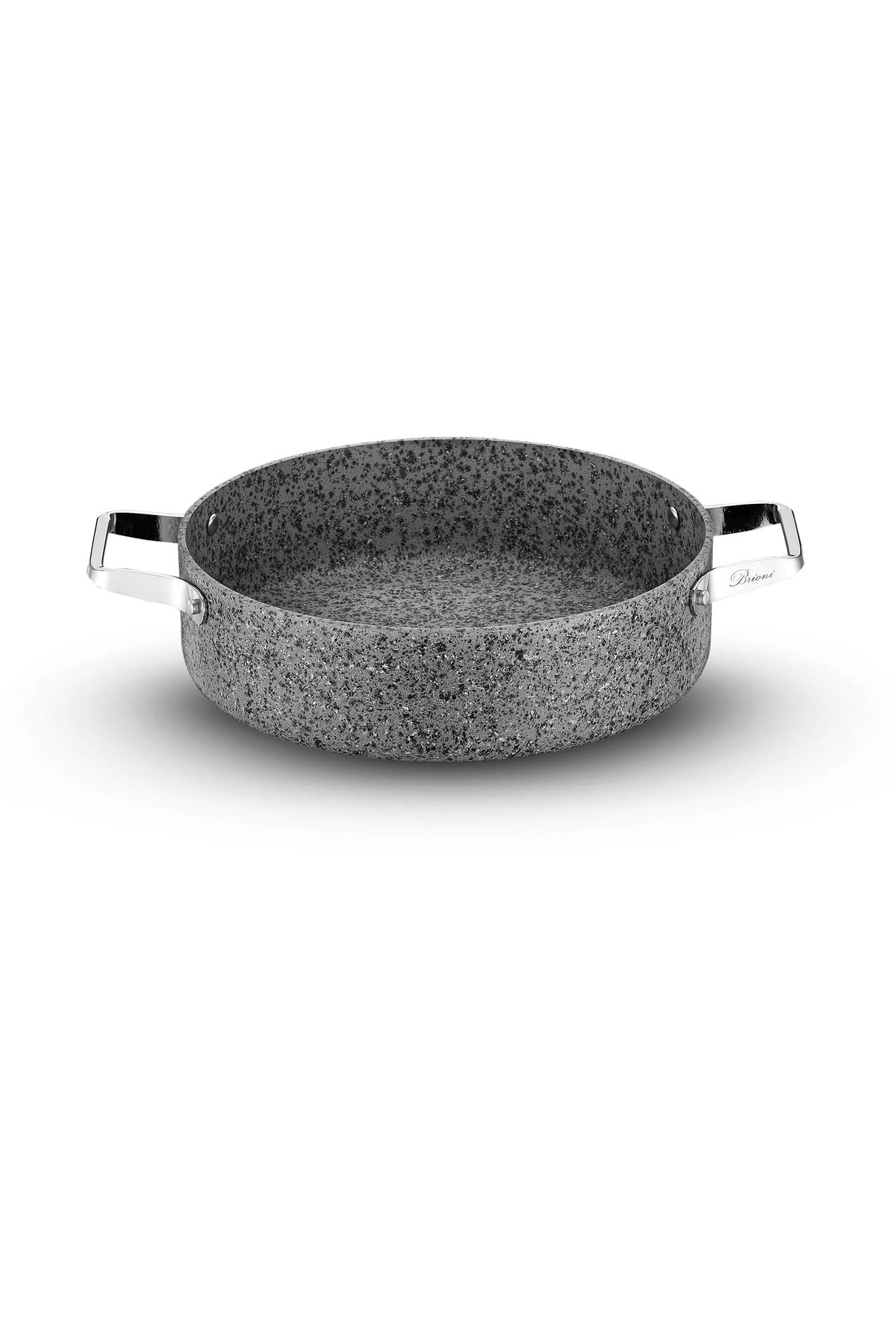 Brioni Stone-age Çizilmez Yanmaz Yapışmaz Indüksiyon 32 Cm Basık Tencere