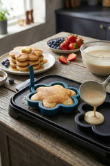 Papatya Model Yanmaz Yapışmaz Silikon Yumurta ve Pankek Şekillendirici Kalıp