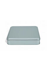 215x215x47 mm Metal Kapaklı Baskısız Metal Kutu, Mat Silver, 36 Adet