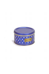 Ef139-69 Point Blue Desenli Yuvarlak Metal Saklama Kabı 14 Cm