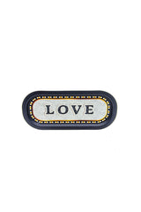 Ee168-1e Mosaic Love Desenli Oval Tepsi 16x35 Cm