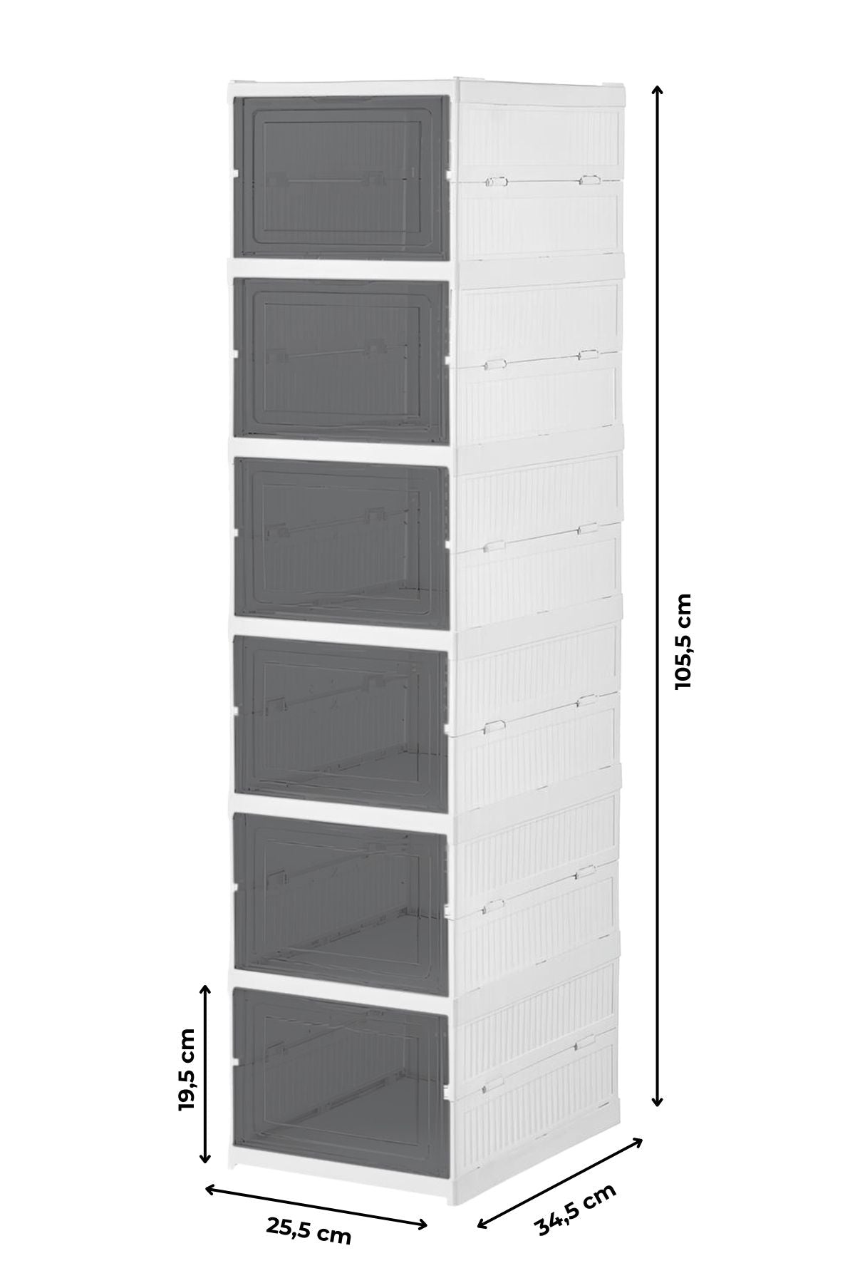 6 Katlı, Katlanabilir Ayakkabılık, Taşınabilir Çok Amaçlı, Geniş, Katlanabilir Dolap ve Raf