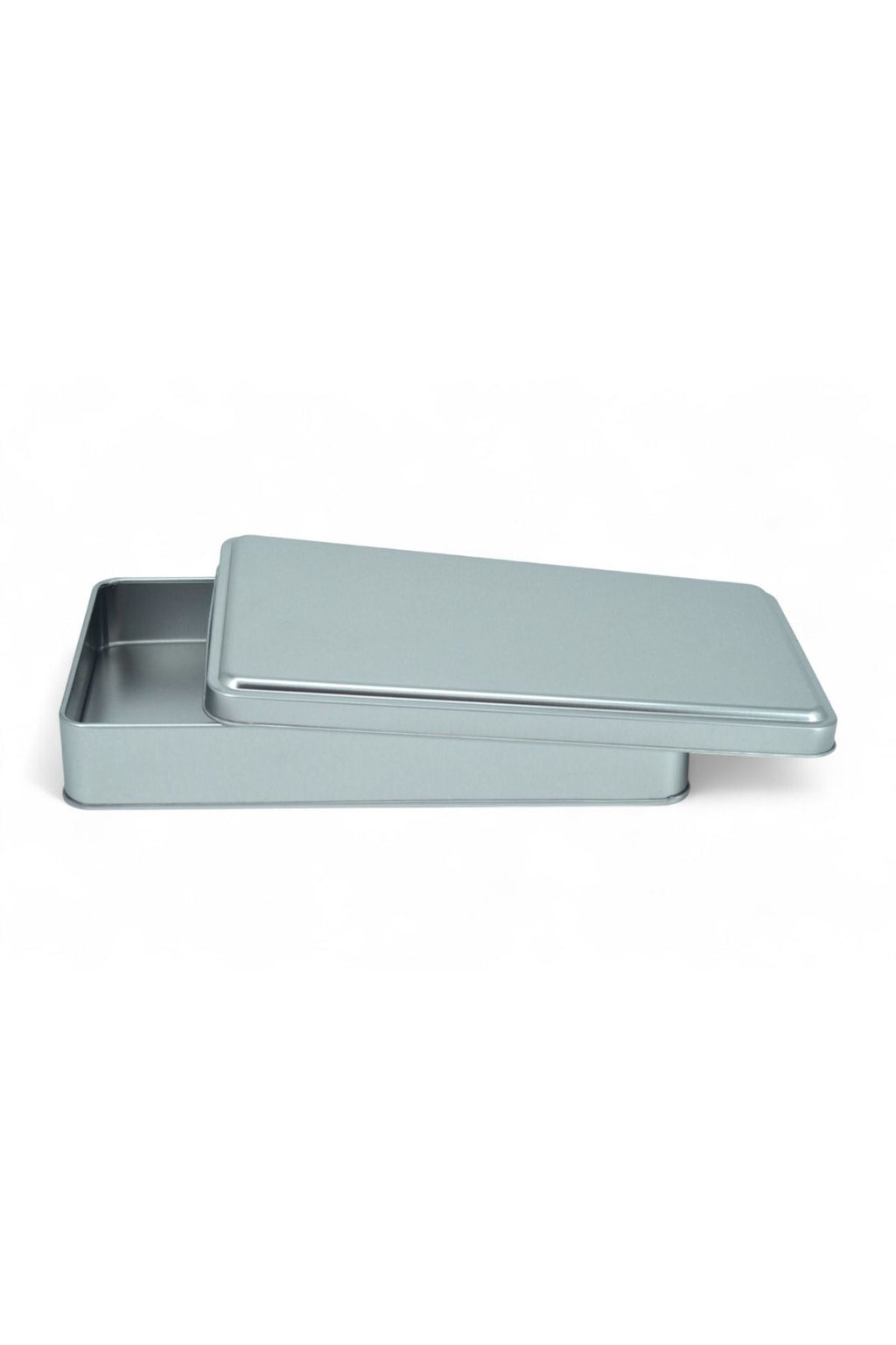 140x240x50 mm Metal Kapaklı Baskısız Metal Kutu, Mat Silver, 48 Adet