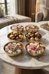 6 Parça Gold Metal Çerezlik Seti 6’lı – Ø9 cm Yükseklik 3 cm