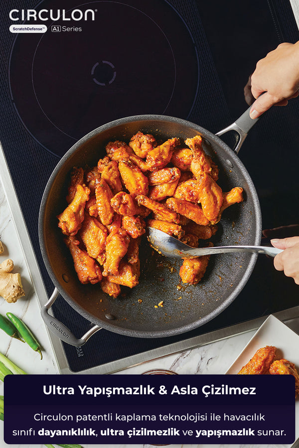 Circulon D-MYR134W Cırculon, 34Cm Wok Tava