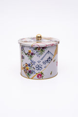 Kint Sugi Desenli Erzak Saklama Kabı - Metal Saklama Kabı 17,5 Cm X 15,5 Cm Er146-4i