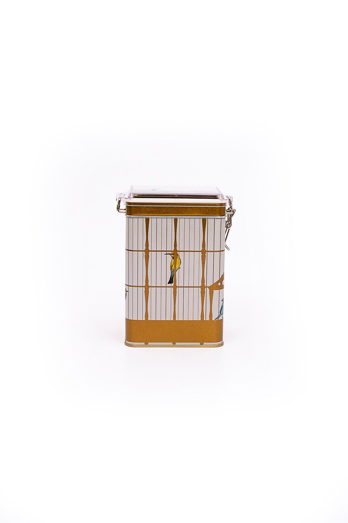 Er043-t7 Bird Cage Desenli Dikdörtgen Metal Saklama Kabı 8x10 Cm