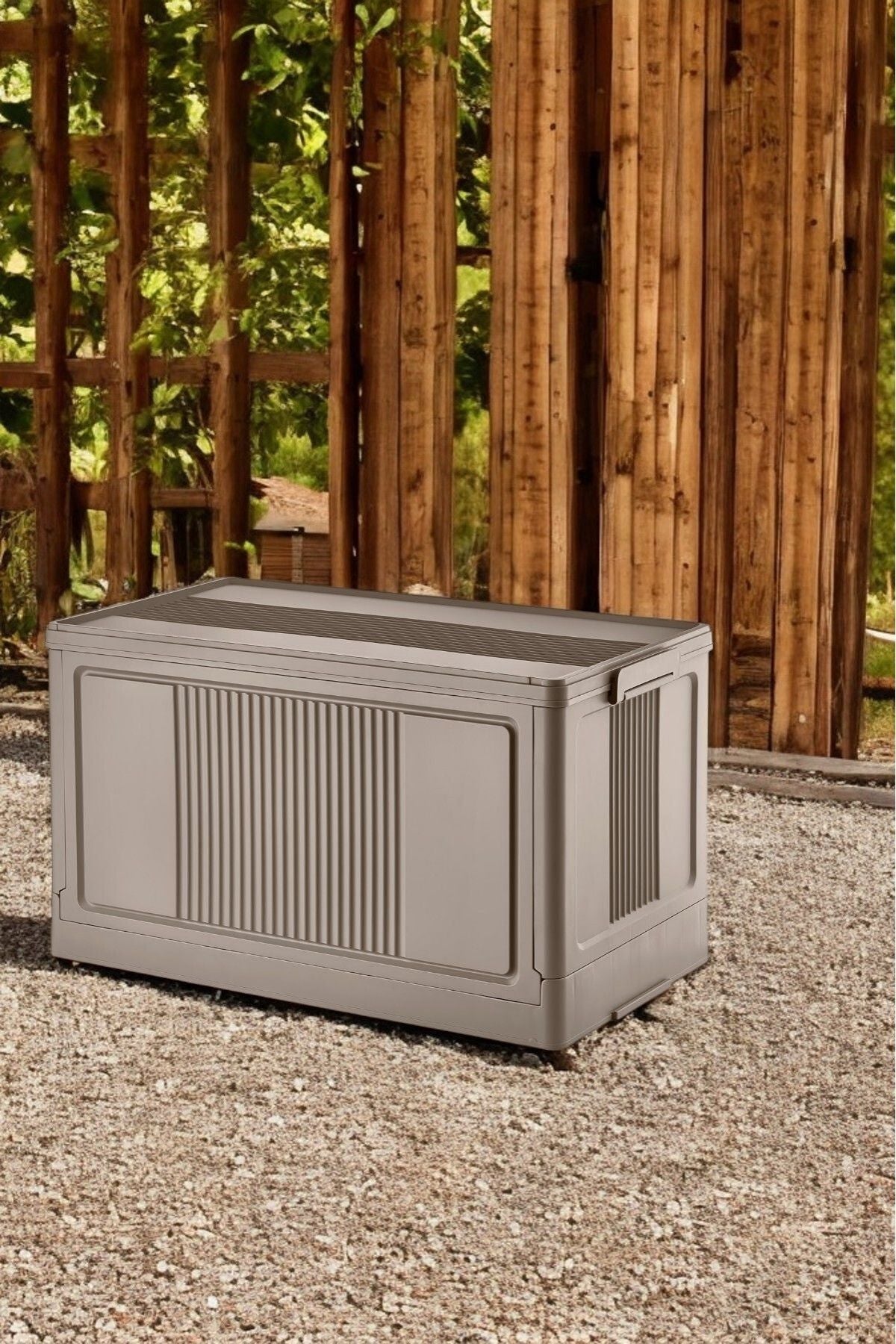 Çok Amaçlı Modüler Kasa, İstiflenebilir Organizer Düzenleyici 55 lt, 54 x 31,7 x 31,7 cm, Toprak