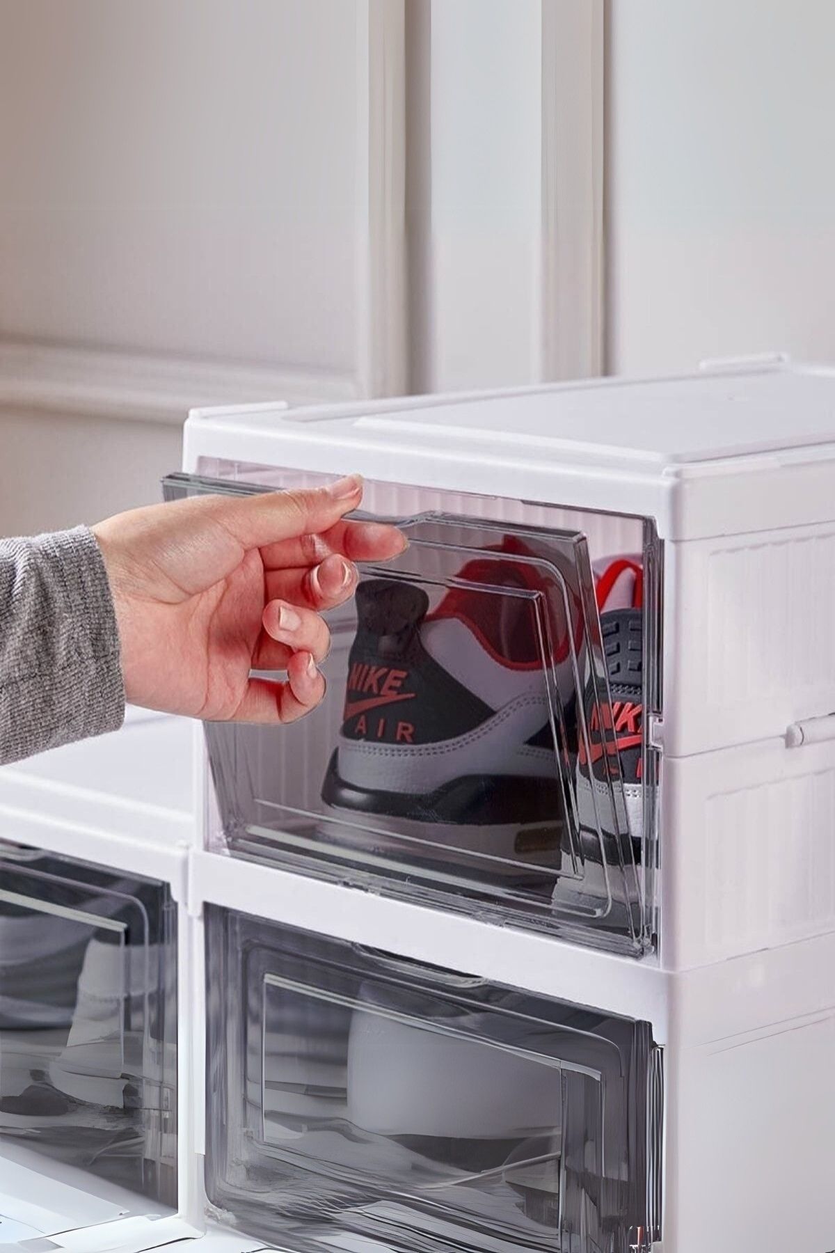 6 Katlı, Katlanabilir Ayakkabılık, Taşınabilir Çok Amaçlı, Geniş, Katlanabilir Dolap ve Raf