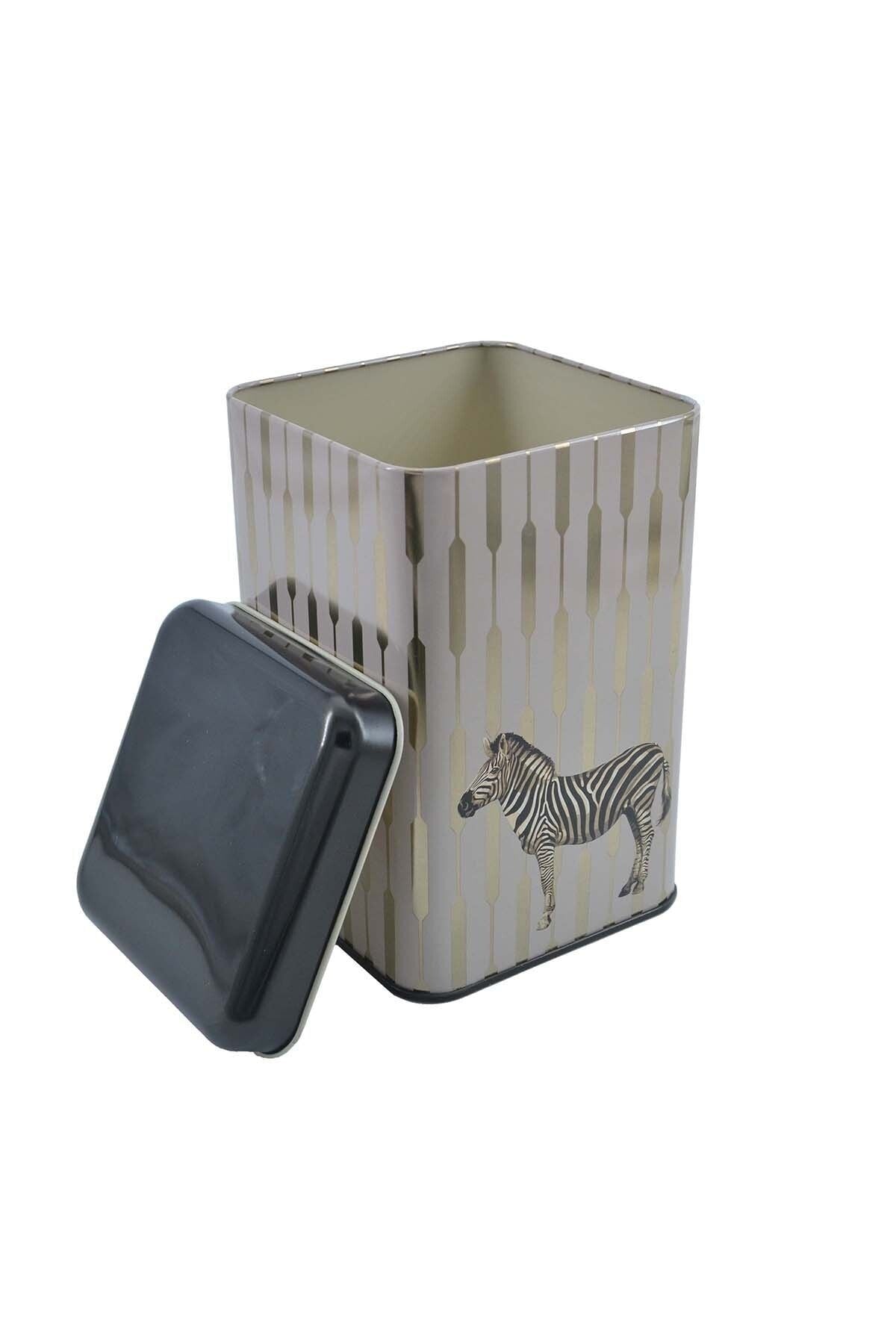 Evle Kare Metal Saklama Kabı 11x11 Cm