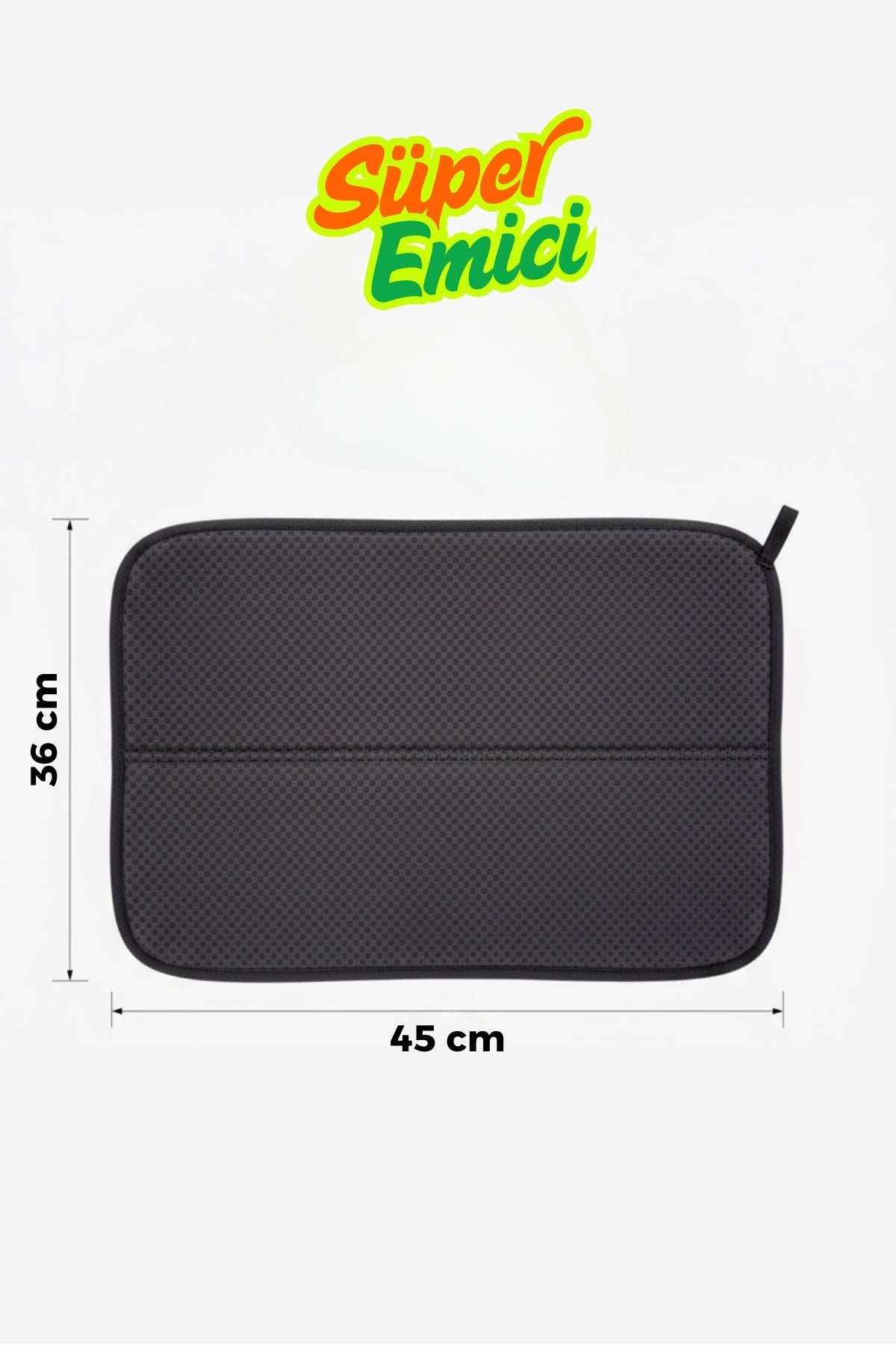 Evle Süper Emici Mikrofiber Bulaşık Kurutma Matı, Kurutma Örtüsü Tezgah Üstü- 36x45 cm