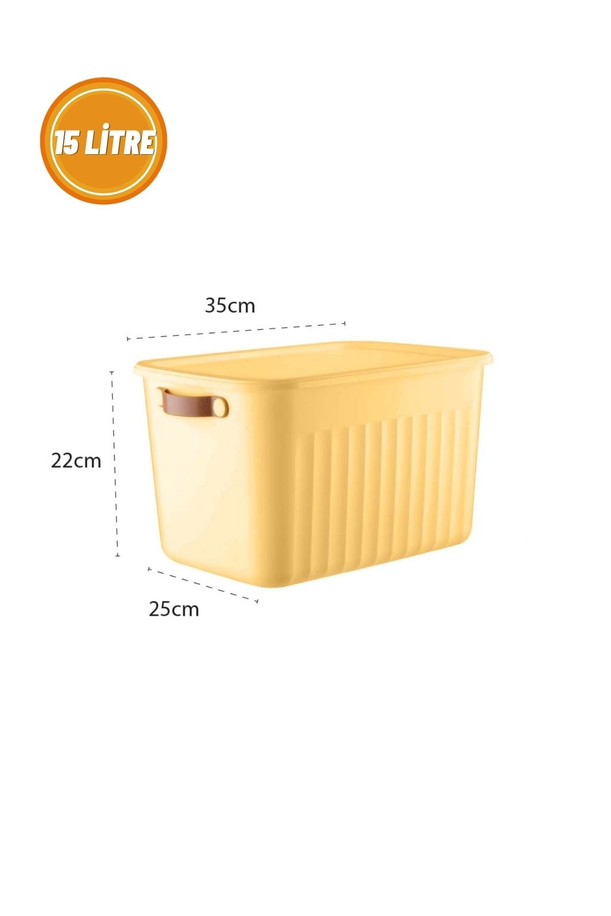 15 Litre Kapaklı Çok Amaçlı Saklama ve Düzenleme Kutusu