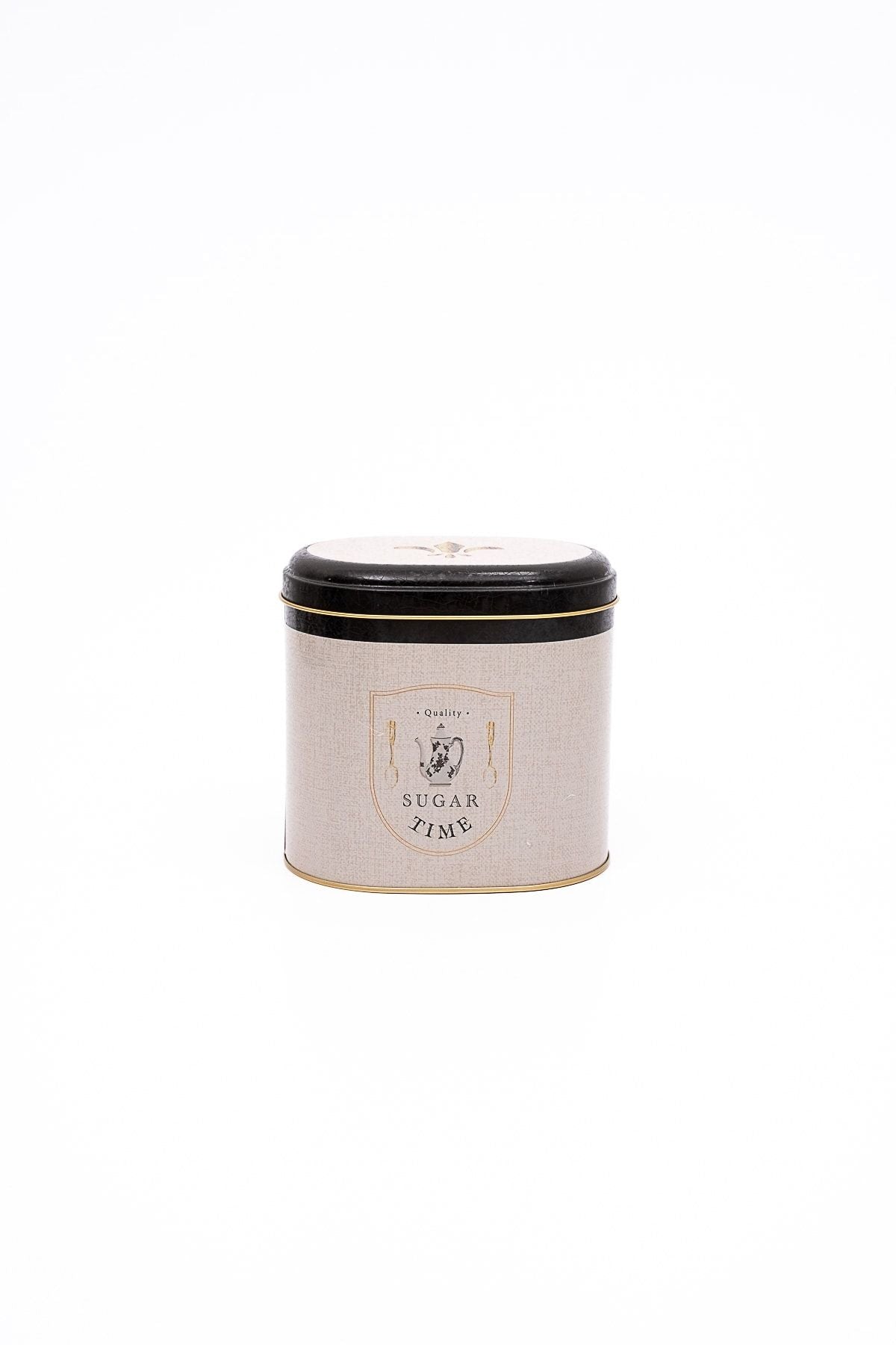 Er004-6f Azura Sugar Desenli Oval Metal Saklama Kabı 11x15 Cm