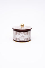 Metal Çok Amaçlı Dokulu Saklama Kabı, Dekoratif Saklama Kutusu 14 Cm, Elegance Er141-8b