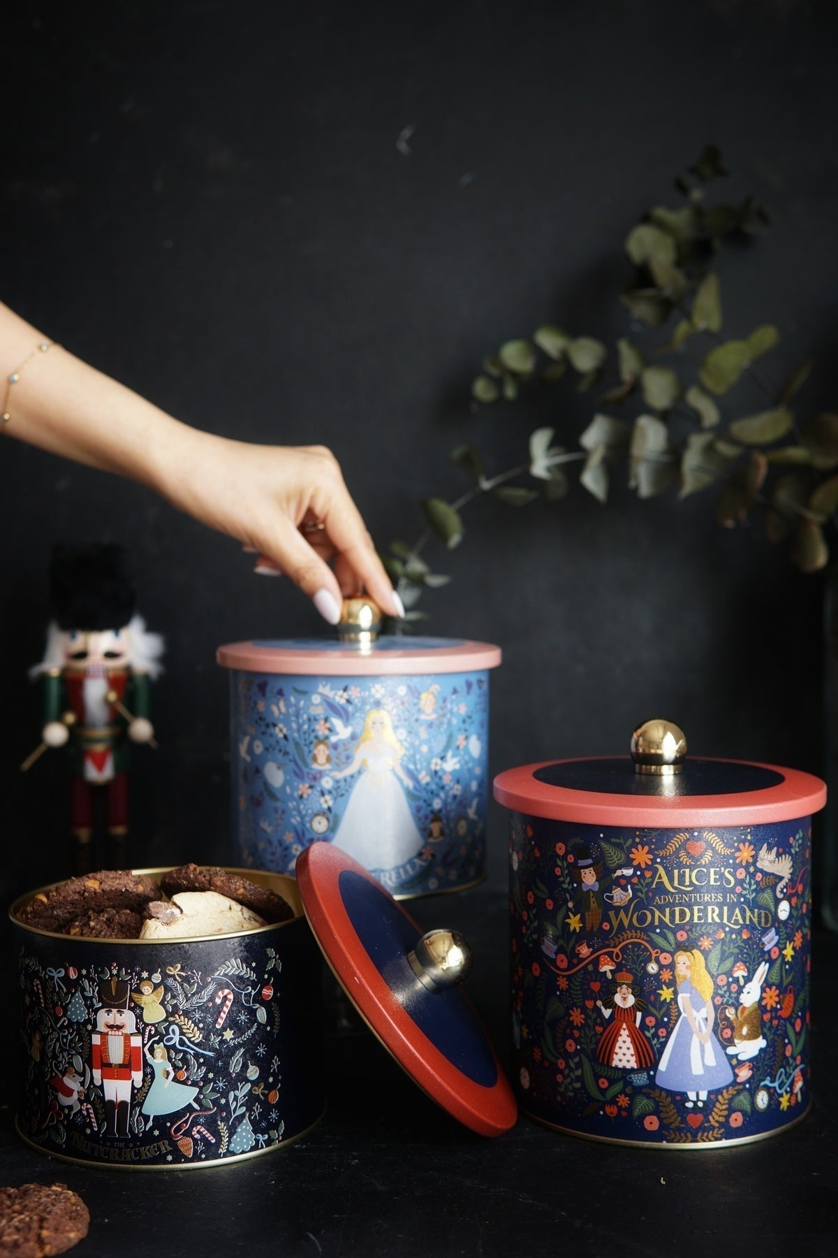 Yuvarlak Kutu Ø140, Topuz Kulp, 3 lü Set