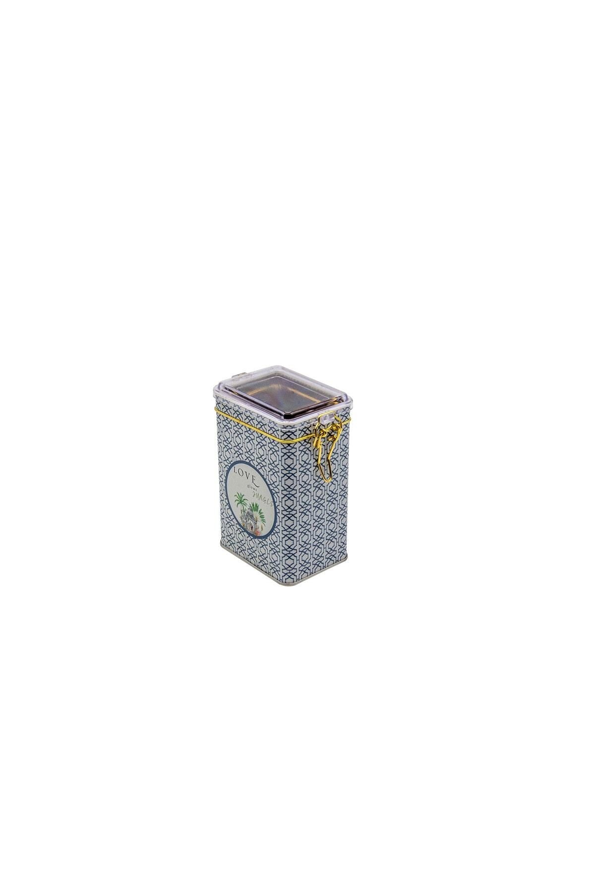 Er043-6ı Forrest Grey Love Desenli Dikdörtgen Metal Saklama Kabı 8x10 Cm