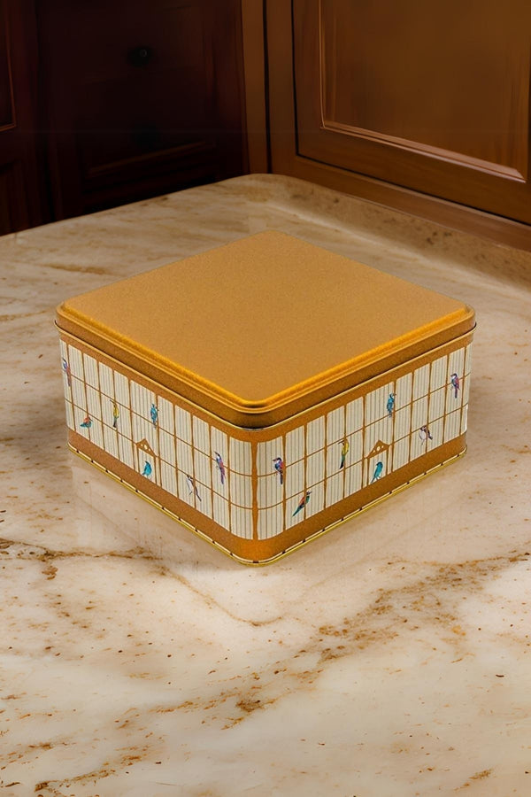 Evle Kare Kutu, 198x198x100 mm, 3,7 lt, Bird Cage Gold
