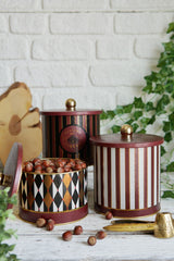 Circus Desenli Metal Saklama Kabı Seti - 3'lü Set (1,3 Lt - 1,7 Lt - 2,1 Lt) ERB30T8