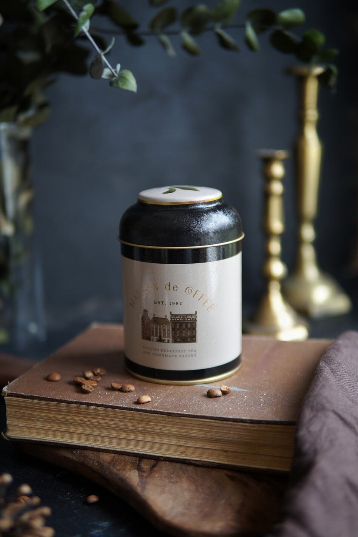 Yuvarlak Metal Saklama Kabı, Ø 9 x 11 cm, Kubbe Kapak, 0,6 lt