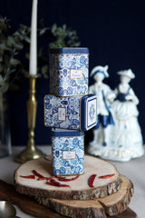 Erb24t6 Kare Metal Saklama Kabı 75x75 3 Lü Set, Azulejos