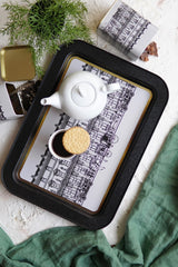 Ee169-t9 City Desenli Dikdörtgen Tepsi 32x43 Cm