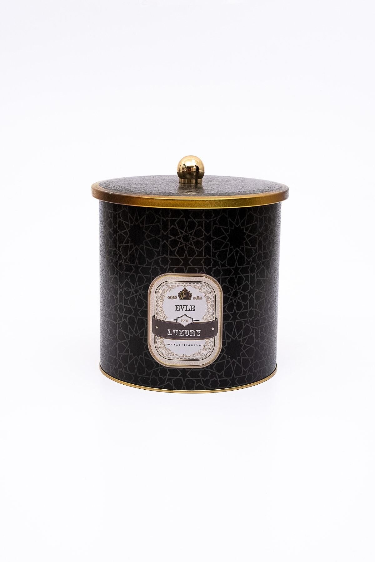 Trellis Desenli Erzak Saklama Kabı - Metal Saklama Kabı 17,5 Cm X 18 Cm Er147-v2