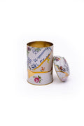 Evle Yuvarlak Kutu, Ø105x150 mm, Kubbe Kapak, 1,1 lt, City Tea