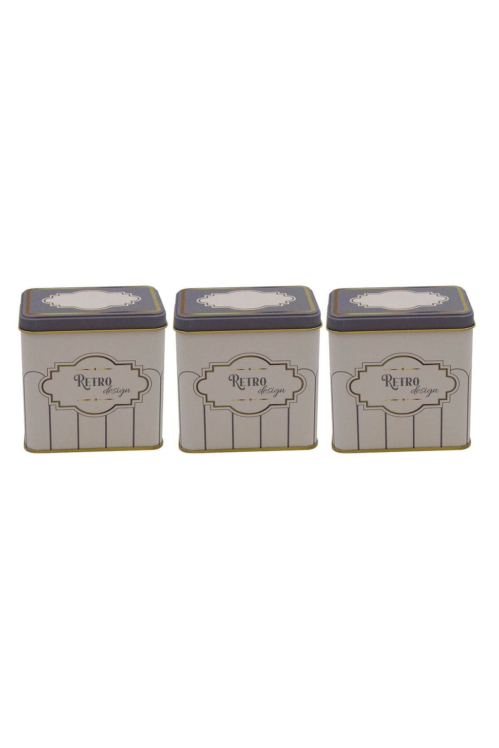 Erb36u6 Dikdörtgen Saklama Kabı 80x120 3 Lü Set, Retro