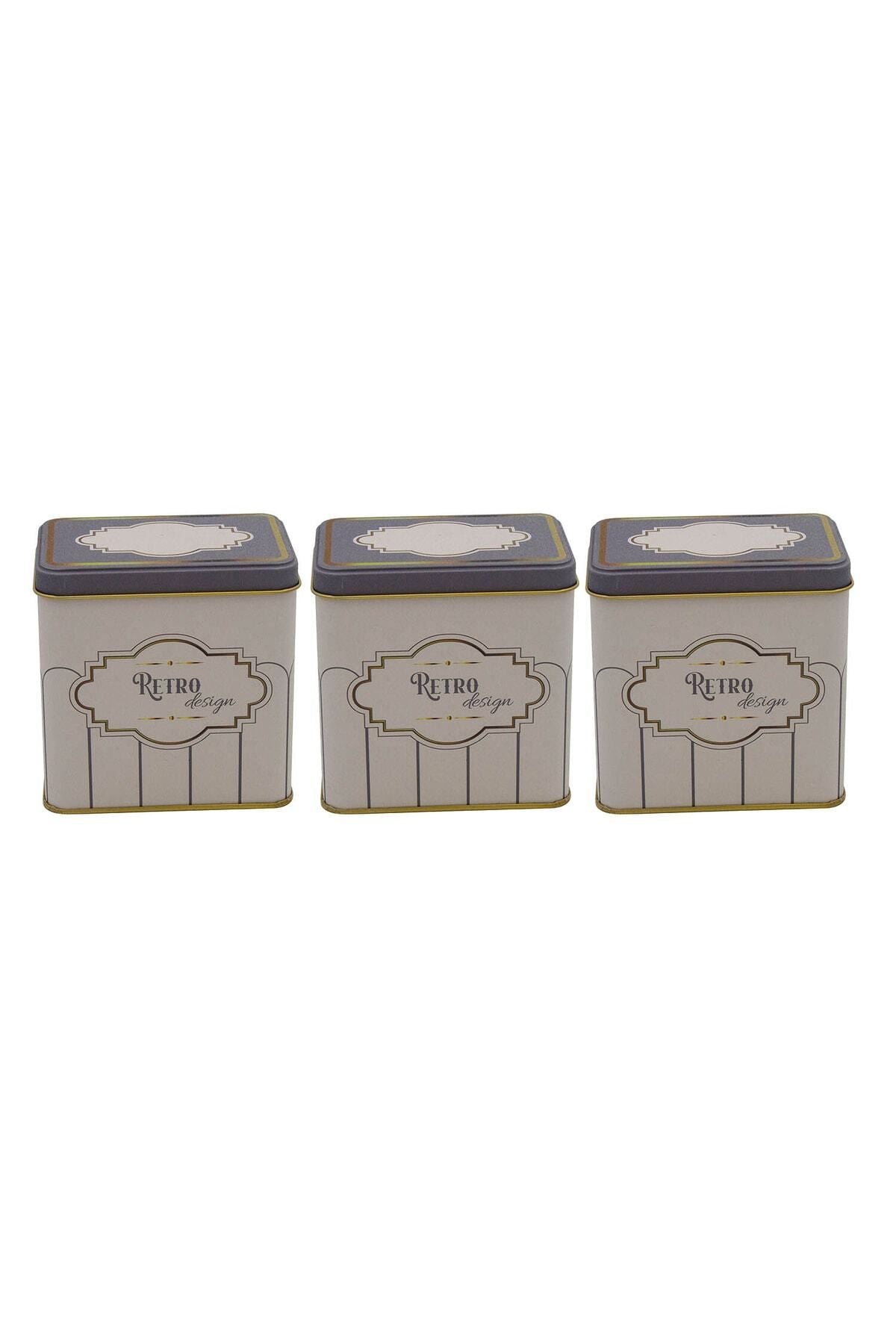 Erb36u6 Dikdörtgen Saklama Kabı 80x120 3 Lü Set, Retro