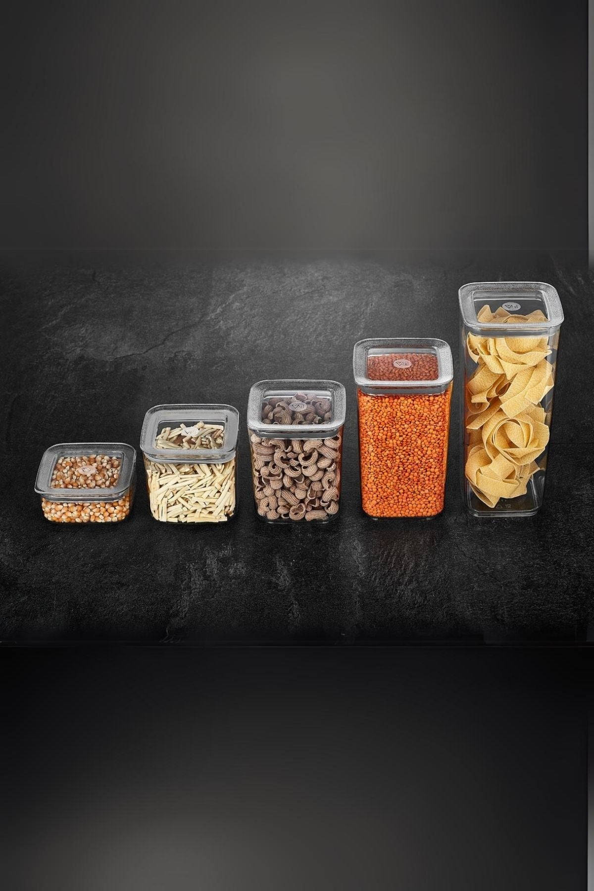 Sude Kare Saklama Kabı 5'Li Set