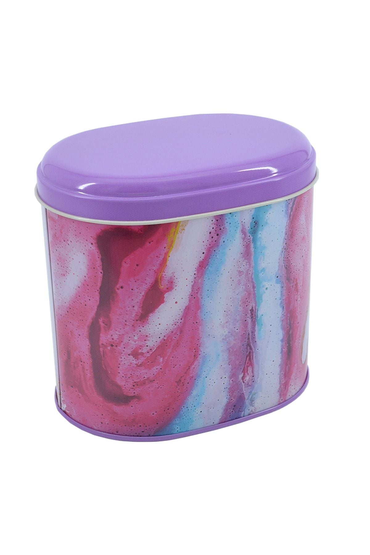 Evle Oval Metal Saklama Kabı 11x15 Cm