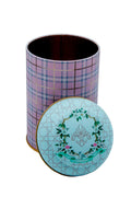 Evle Yuvarlak Kutu, Ø105x150 mm, Kubbe Kapak, 1,1 lt, City Tea