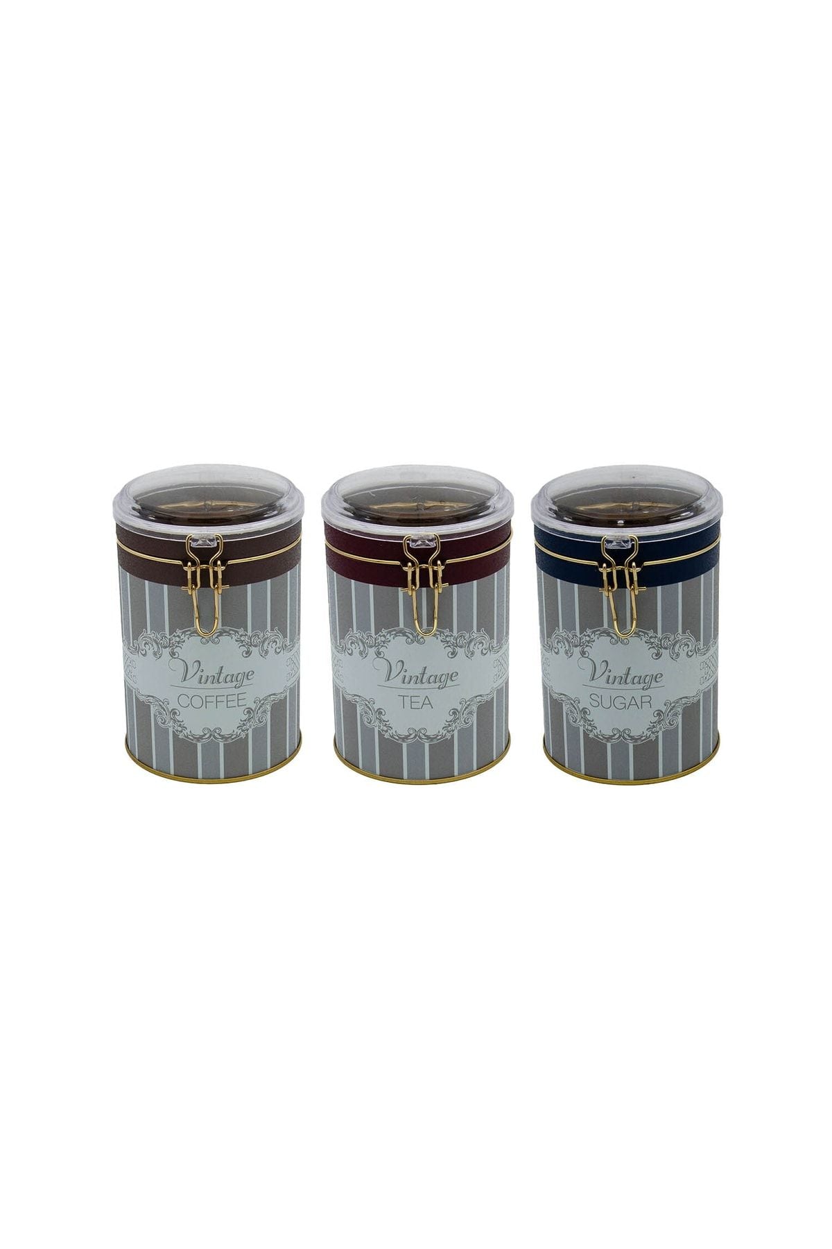 Silindir Saklama Kabı Kilitli Ø105 3 Lü Set Erb18v5-