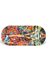 Ef168-02 Afremov Paris Desenli Oval Tepsi 16x35 Cm