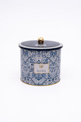 Azulejos Desenli Erzak Saklama Kabı - Metal Saklama Kabı 17,5 Cm X 15,5 Cm Er146-3h