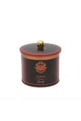 Ef142-83 Specialty Red Desenli Yuvarlak Metal Saklama Kabı 14 Cm