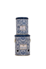 Metal Soğan ve Sarımsak Saklama Kabı 2’li Set, Metal Sebzelik 5 lt + 2.5 lt, Azulejos