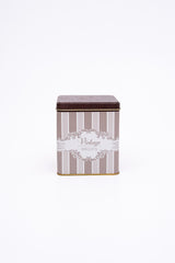 Er024-3j Elegance Biscuits Desenli Kare Metal Saklama Kabı 12x12 Cm