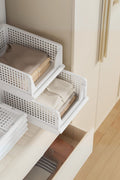 Evle Fold & Go Katlanır 3lü Organizer Kayar Raf, Mavi