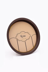 Ee197-u6 Retro Desenli Yuvarlak Tepsi 36 Cm