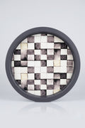 Evle Ee197-1e Mosaic Love Desenli Yuvarlak Tepsi 32 Cm