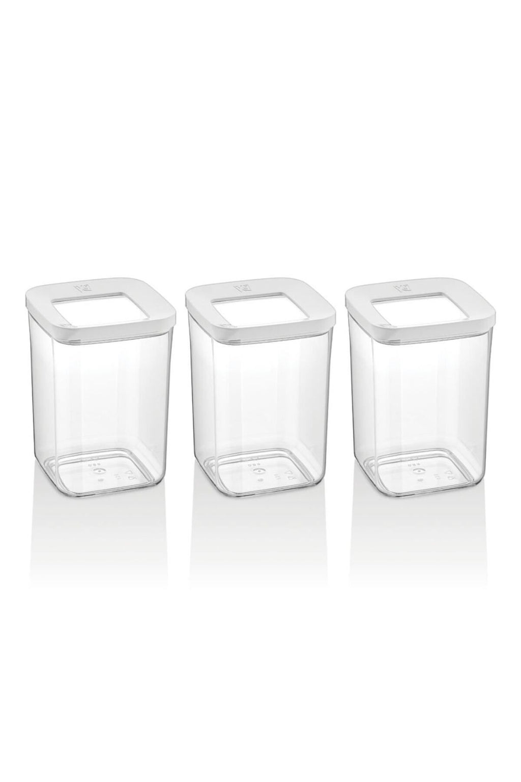 3 Lü 1000 Ml Kare Saklama Kabı