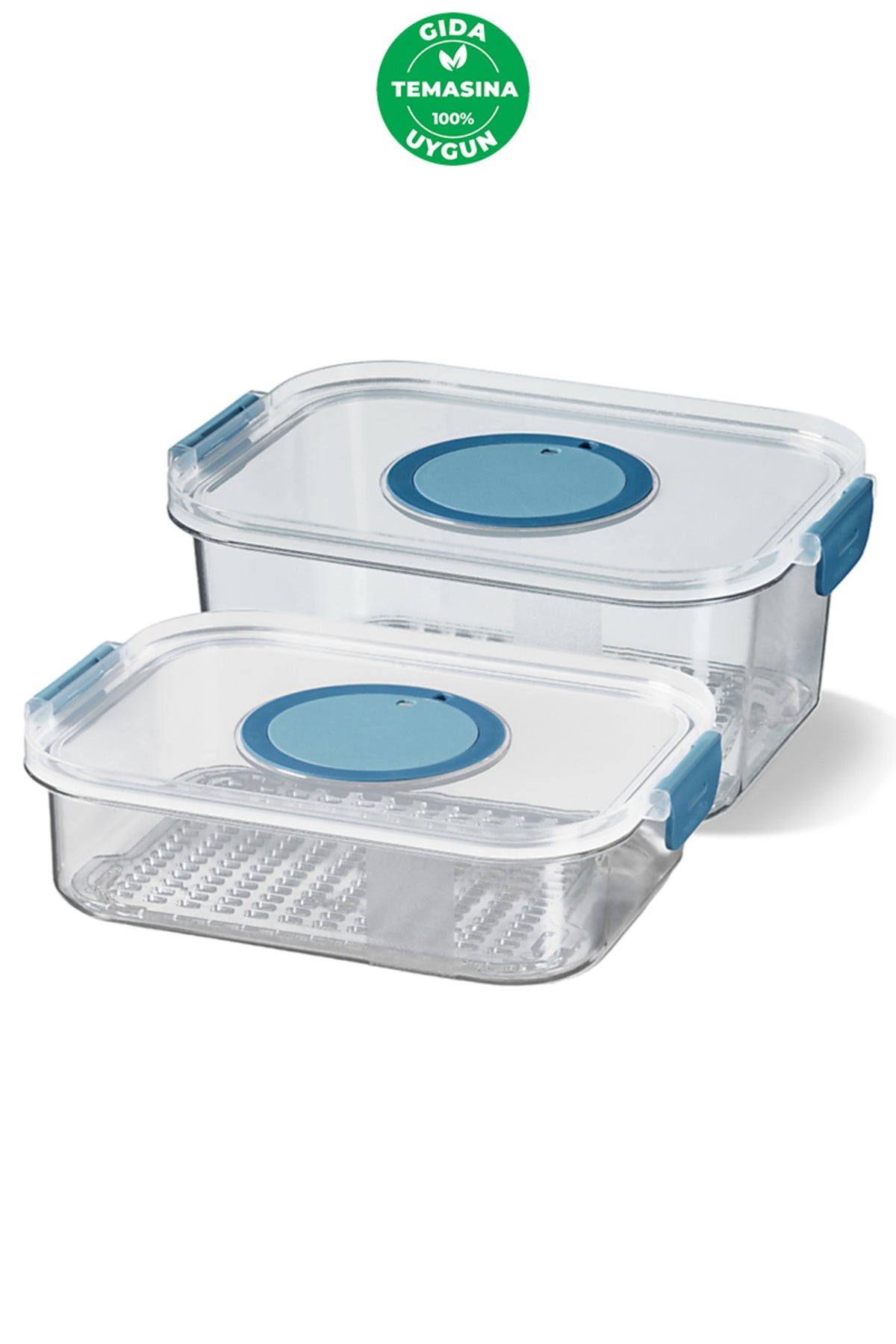 Primanova M-SKS03-16-02 Seoul Buzdolabı Saklama Kapları Rec. As 1200+2000Ml 2Li Set