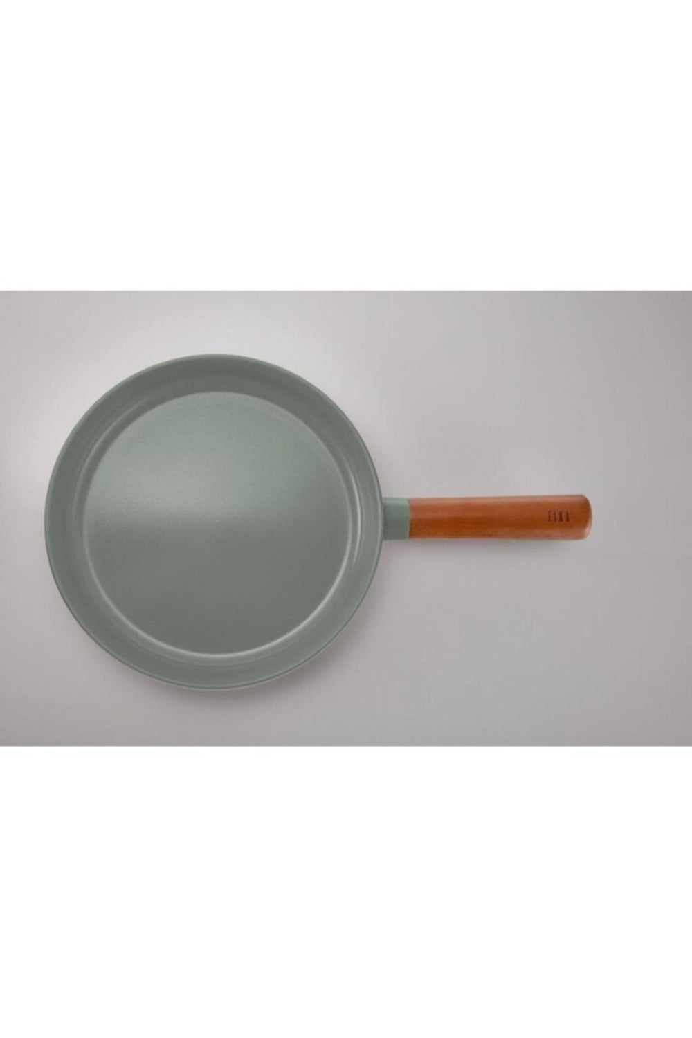 Fika gri döküm alüminyum tava, ahşap saplı, modern tasarım