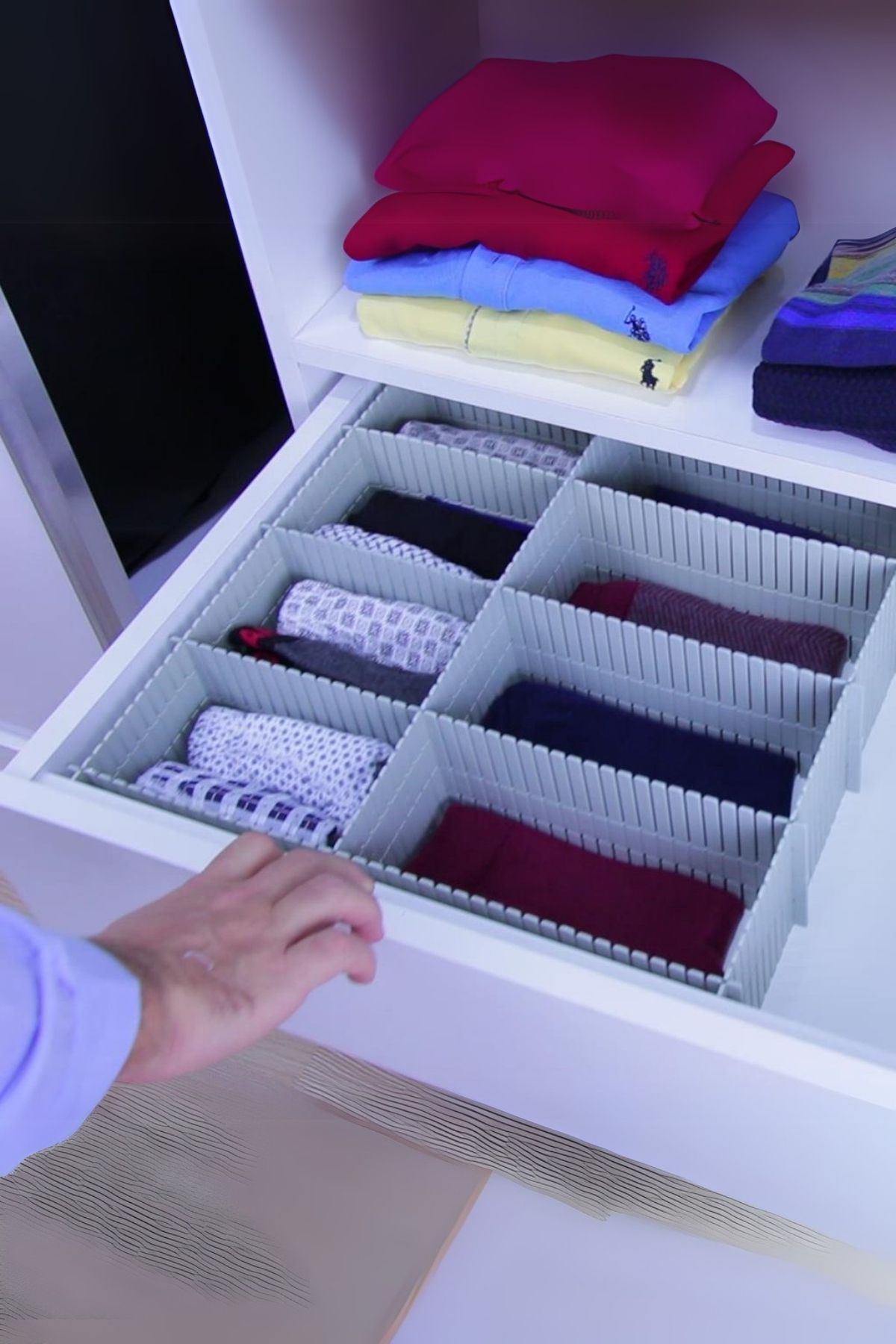Çekmece Düzenleyici 4'lü 10x40 - Çok Amaçlı Ayarlanabilir Bölmeli Organizer